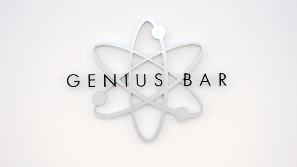 Apple Store Genius Bar Logo Background For Zoom And Meet Video Calls