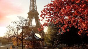 Autumn In Paris Virtual Background For Zoom