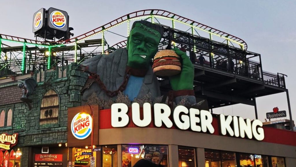 Burger King Roller Coaster Niagara Falls Famous Restaurant Virtual Background For Zoom