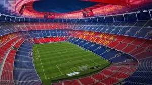 Fc Barcelona Camp Nou Johann Cruyff Arena 2025 Background For Zoom And Meet Video Calls
