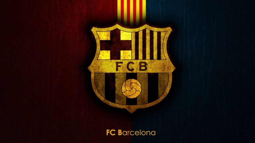 Fc Barcelona Badge Background For Zoom, Meet &Amp; Teams