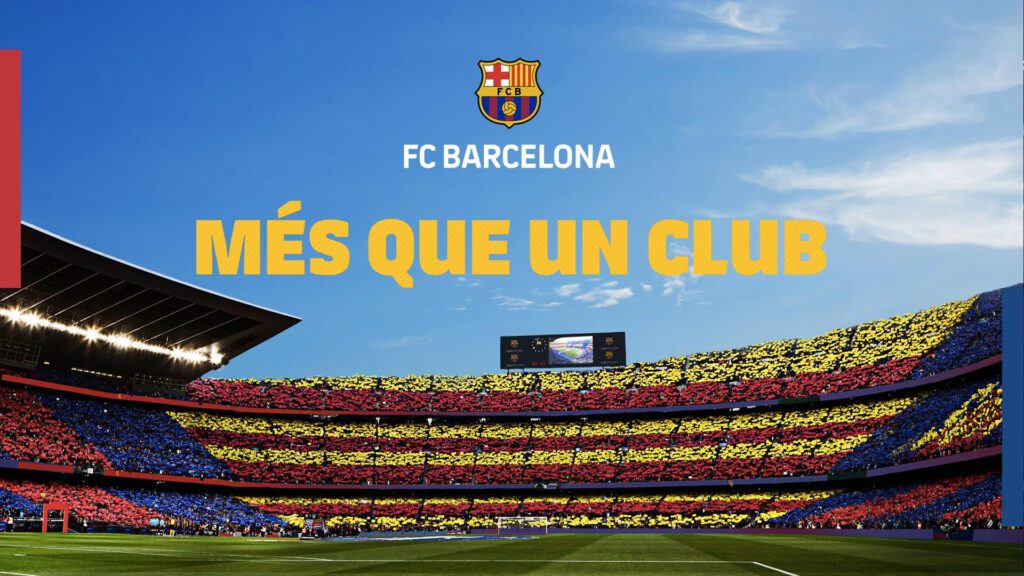 FC Barcelona soccer Camp Nou johann cruyff arena background for Zoom, Meet & Teams