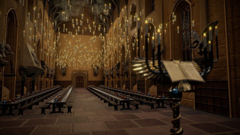 Harry Potter Hogwarts Castle Great Hall Background For Zoom
