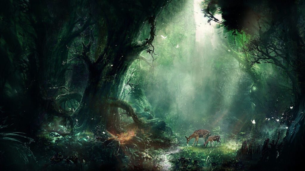 Harry Potter The Forbidden Forest Virtual Background For Zoom, Skype And Teams