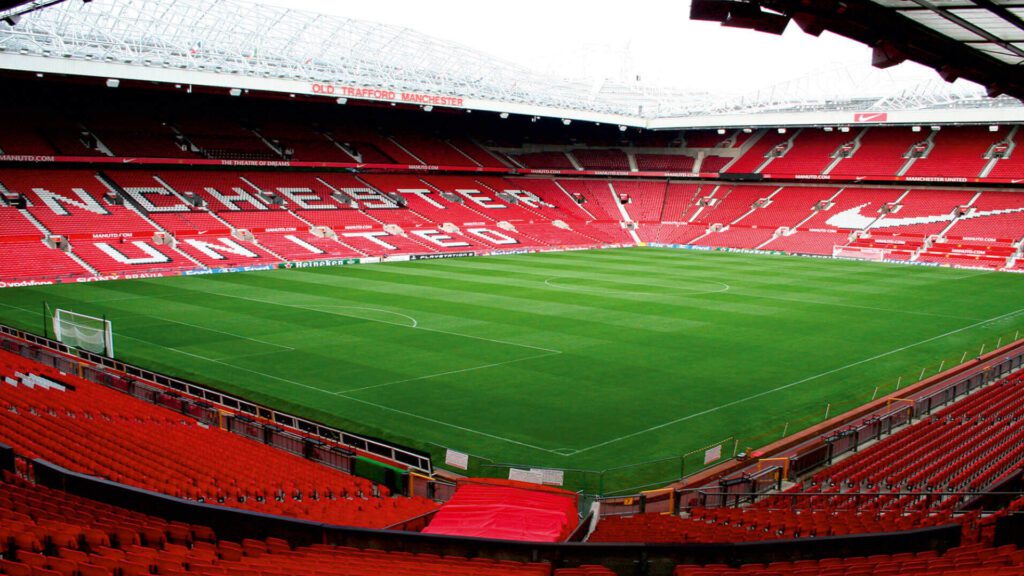 Manchester Utd football Old Trafford virtual background for Zoom, Meet & Teams