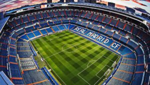Real Madrid Santiago Bernabeu Background For Zoom And Meet Video Calls