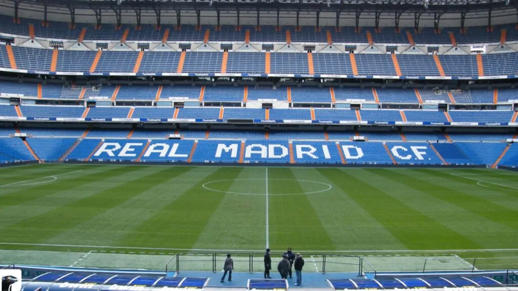 Real Madrid Santiago Bernabeu Ground Background For Zoom And Meet Video Calls