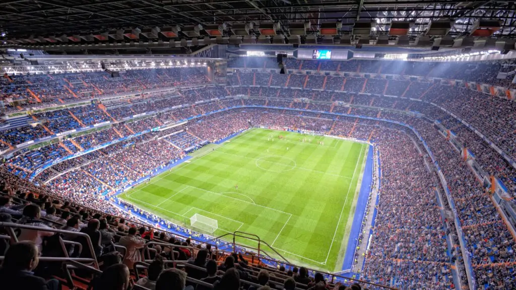 Real Madrid Santiago Bernabeu Stadium Background For Zoom And Meet Video Calls