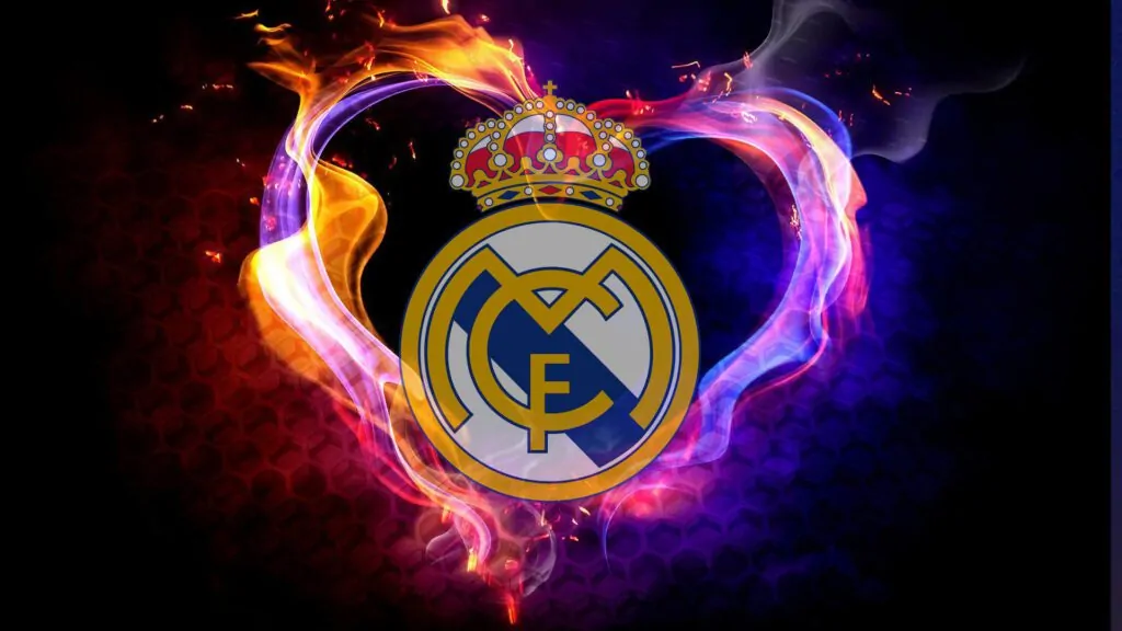 Real Madrid Badge Background For Zoom Teams And Meet Video Calls