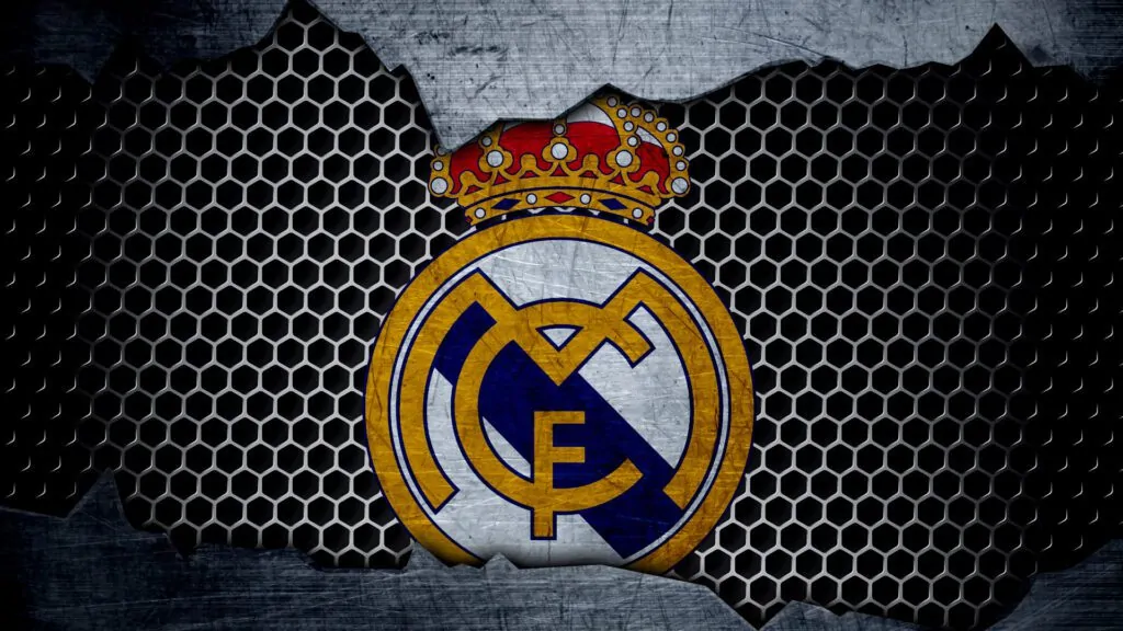 Real Madrid Modern Badge Background For Zoom Teams And Meet Video Calls