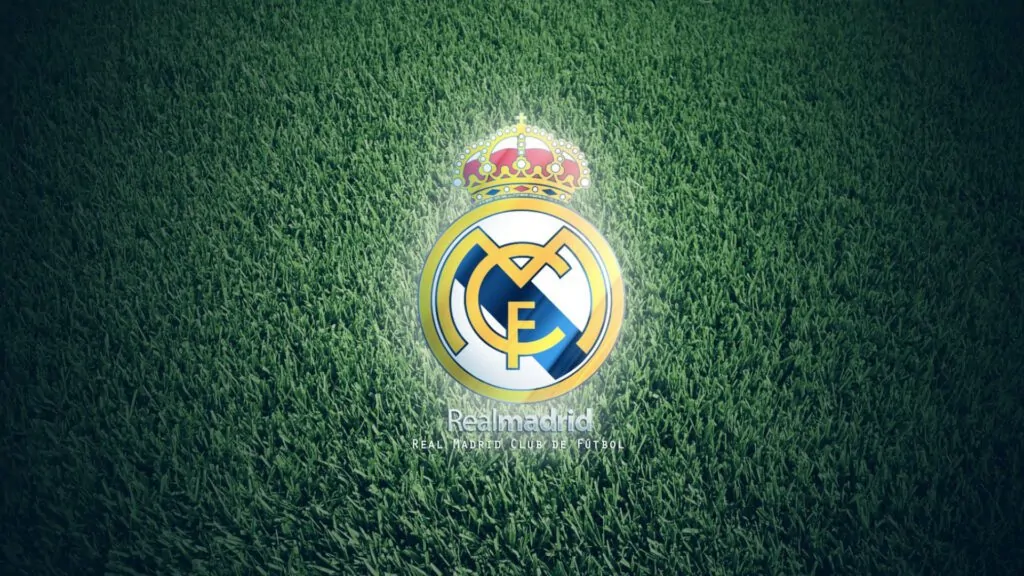Real Madrid Pitch Badge Background For Zoom Teams And Meet Video Calls