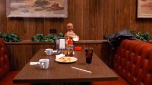 Twin Peaks Double R Table Virtual Background