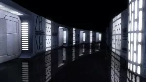 Death Star Corridor Virtual Background For Zoom
