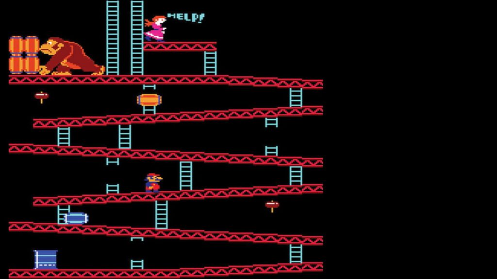 Donkey Kong Retro Video Arcade Game Virtual Background For Zoom And Teams