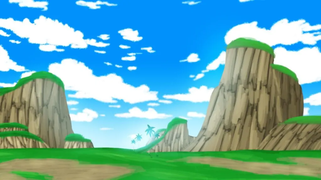 Dragon Ball Landscape Virtual Background For Zoom
