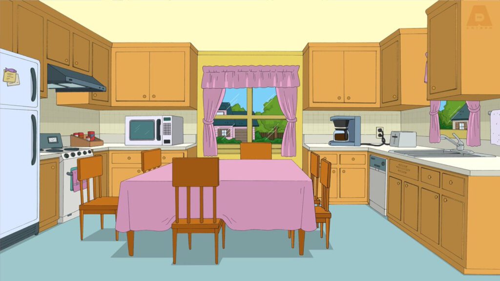 Family Guy Kitchen Virtual Background For Zoom