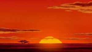 Disney'S Lion King Sunset Virtual Background