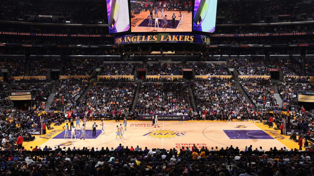 Los Angeles Lakers Staples Center Virtual Background For Zoom Meet Teams
