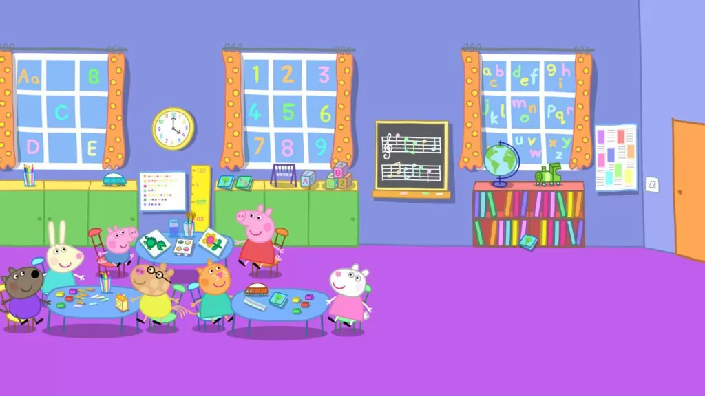 Peppa Pig Class Kindergarden Virtual Background For Zoom