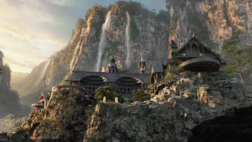 Rivendell Castle Elves Lord Of The Rings Virtual Background For Zoom